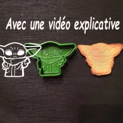 Cookie cutter grogu et tuto