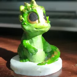 Cute Little Dragon (green)