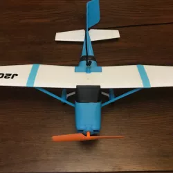 DIY Celling tethered flying airplane toy Cessna 206
