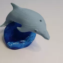 Dolphin on Wave