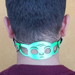 Face Mask Holder Baby Yoda (Grogu) V2 - Mandalorian