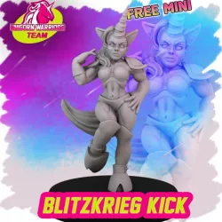 FANTASY FOOTBALL MASCOT AMAZONS TEAM MINIATURE