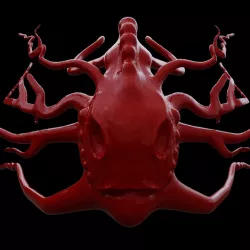 Female alien head