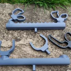 Fishing Rod Rest Pack, Buzz Bar, Method Feeder Side Strike Single and Multi Rod Rest, Rod Butt Rear Rest