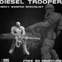 FREE - Dieselpunk Heavy Weapons Trooper - The Authority