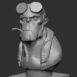 Hellboy bust