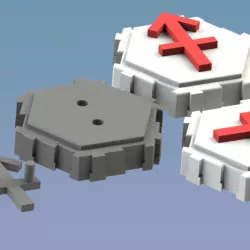 Hex Tile Compass