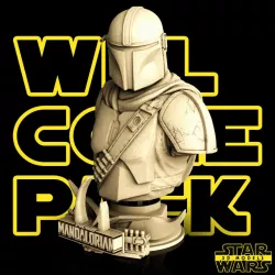 Mandalorian Bust - Star Wars 3D Models - Tested and Ready for 3D printing