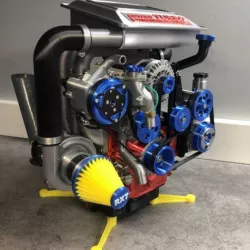 Mazda RX7 Wankel Rotary Engine 13B-REW Remix