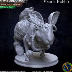 Mystic Rabbit - Pre-Supported - DnD 28mm Scale