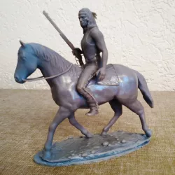 Native Warrior on Horseback