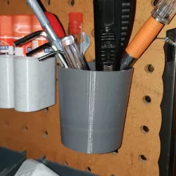 Pegboard Tool/Pen Holder Cup