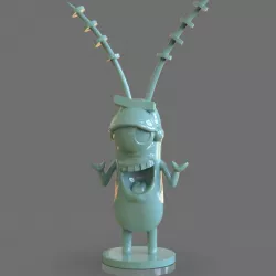 Plankton Arttoy Sculpture