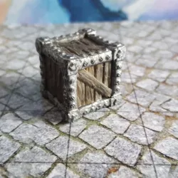 Rough Wood Crate Miniature 28mm