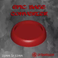 Round Base Converter from 25mm to 32mm