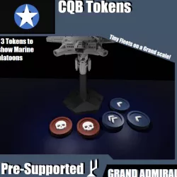SCI-FI Ships Token Pack - CQB Tokens - Presupported