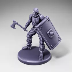 Skeleton - Infantry - Axe + Scutum Shield - Ready Pose