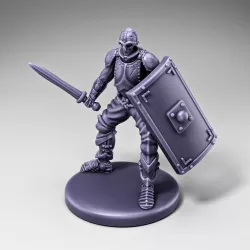 Skeleton - Infantry - Gladius + Scutum Shield - Ready Pose
