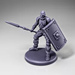 Skeleton - Infantry - Javelin + Scutum Shield - Ready Pose