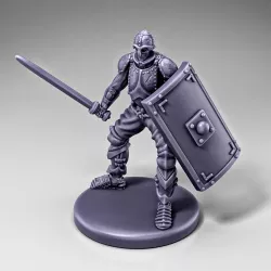 Skeleton - Infantry - Spatha + Scutum Shield - Ready Pose