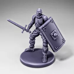 Skeleton - Infantry - Sword + Scutum Shield - Ready Pose