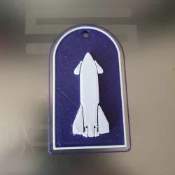 Starship key chain