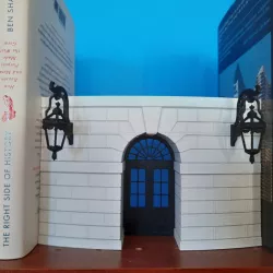 White House Diplomatic Entrance Bookshelf Insert