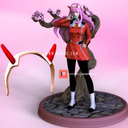 Zero Two - Darling In The Franxx head piece head bands cosplay