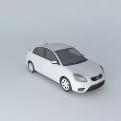 2010 KIA Rio CVVT Facelift 3D model