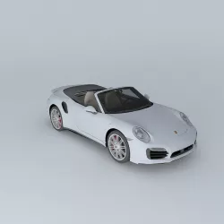 2014 Porsche 911 Turbo Cabriolet  991  3D model