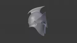 300 Themistokles Helmet Low-poly  3D model
