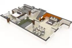 3D floor plan design