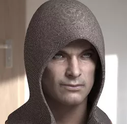 3d model Human head  male  Low-poly  3D model
