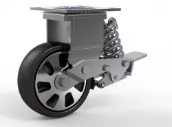 6 inch spring loaded swivel caster