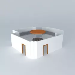 A museum interior 3D model