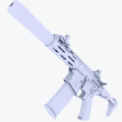 AAC Honeybadger PDW Low-poly  3D model