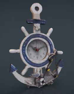 ANCHOR CLOCK DECORATIVE 3D model