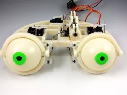 Animatronic eyeballs from Micropuller's post.