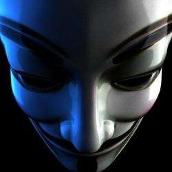 Anonymous Mask Black and Gold 3D model animated rigged