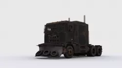 Apocalyptic truck Low-poly  3D model