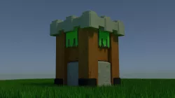 Archer Tower Low-poly  3D model