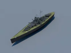 battleship 3D model