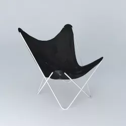 Black armchair  3D model