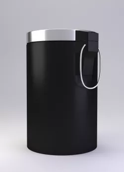 Black Pedal Bin 3D model