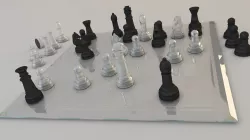 BOARD GAME---Glass Chessboard 3D model