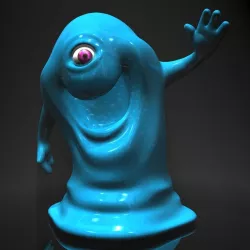 Bob from Monsters vs Aliens RIGGED Low-poly  3D model