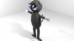 Cartoon Animal Cat 3D model