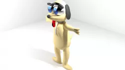 Cartoon Animal Dog 3D model