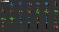Cartoon China City Houses Low-poly  3D model
