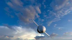 Cartoonish Airplane  Low-poly  3D model